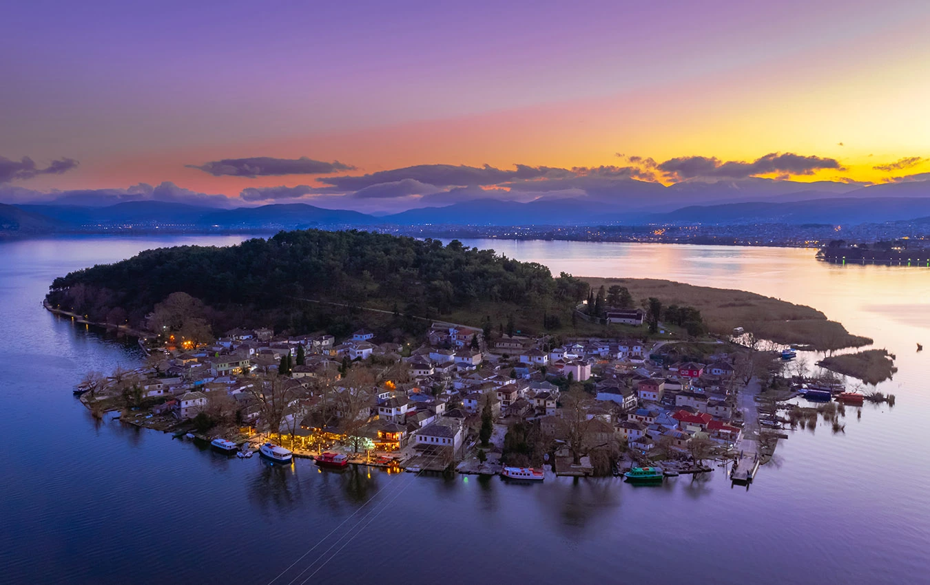 Exploring the small island of Lake Pamvotida